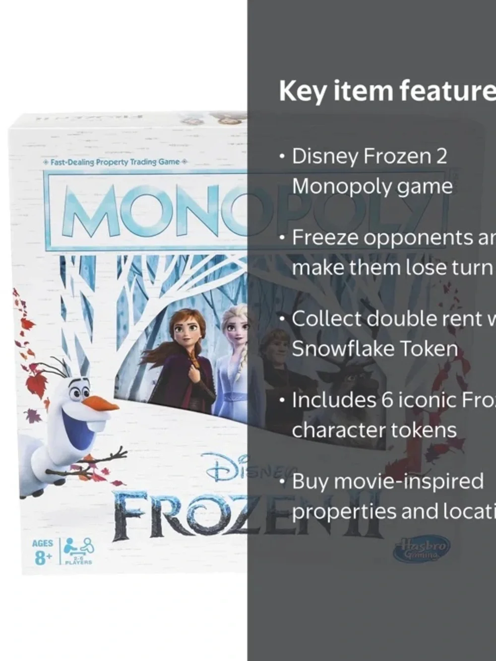 Like NEW Monopoly Game: Disney Frozen 2 Edition Board Game for Ages 8 and Up